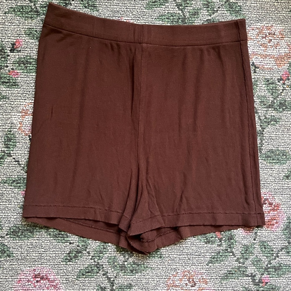 SKIMS Chocolate High Waist Shorts
